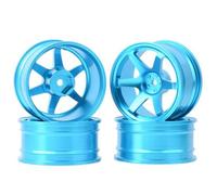 KLHYTGFA For Modelo de Coche RC 1/10, Coche de Carreras de Carrera Plana, Rueda de aleación de Aluminio, Marco de Rueda, diámetro de 52 mm de Ancho for 26 m Tam-iya TT01 HSP 94123 94122(110B-4PC)