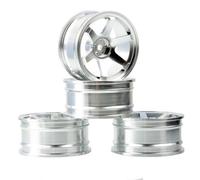 KLHYTGFA For Modelo de Coche RC 1/10, Coche de Carreras de Carrera Plana, Rueda de aleación de Aluminio, Marco de Rueda, diámetro de 52 mm de Ancho for 26 m Tam-iya TT01 HSP 94123 94122(110S-4PC)