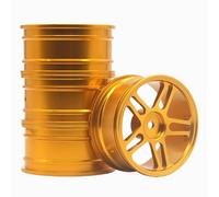 KLHYTGFA For Modelo de Coche RC 1/10, Coche de Carreras de Carrera Plana, Rueda de aleación de Aluminio, Marco de Rueda, diámetro de 52 mm de Ancho for 26 m Tam-iya TT01 HSP 94123 94122(106Y-4PC)