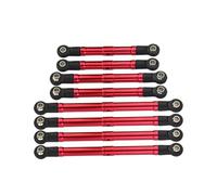 KLHYTGFA Juego Completo de eslabones de Varilla de Amarre Ajustables de aleación de Metal 9742R + 9749 for Trax-xas 1/18 TRX4M TRX-4M Defender Bronco Coche trepador de Control Remoto(Rood)