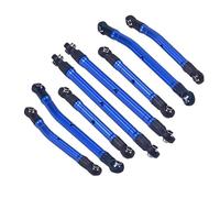 KLHYTGFA Juego de eslabones Ajustables de Aluminio de Alta Distancia for Trax-XAS 1/18 TRX4M K10 High Trail(Blauw)