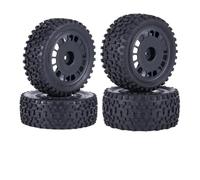 KLHYTGFA Rueda de Carretera pegada de 88mm, 4 Uds., for 1/10 Tam-iya TT-02B DT-02 RC, Llantas de Carreras de Rally, Bandas de Pegamento de Montaje(Schwarz)