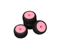 KLHYTGFA Rueda de neumáticos prepegados, 4 Uds., for Losi Micro-T LOS-1392T1 LOS-1392T2 LOS-1392, neumático de 7mm, Pieza de actualización de Cubo Cerrado Hexagonal, 1/28(Purple)