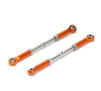 KLHYTGFA Tensores Ajustables for Varilla de Empuje HPI de 102MM, Acero endurecido 93535 for Piezas de Coche RC HPI Savage Flux 2350 X XL 4,6 5,9 2,4 5SC 21, 2 Unidades(Orange 2Pcs)