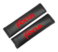 KLHYWEN 2 Piezas Almohadilla de cinturón Seguridad de Fibra de Carbon, para Fo-rd Focus Shoulder Comfort Soft Seat Belt Cover Protector,Red