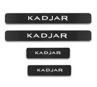 KLHYWEN 4 Piezas Engomada Tiras Umbral Fibra Carbon Coche para REN-Ault KADJAR, Protector De Pedal De Umbral De Puerta CarroceríA DecoracióN Accesorios,White