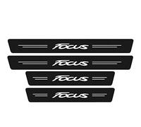 KLHYWEN 4 Piezas Pegatina para Umbral de Coche para Fo-rd Focus, Película Protectora Estribos Fibra Carbono Autoadhesivo Puerta Guardias del Borde Decoración Accesorios,White