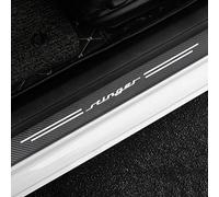 KLHYWEN 4 Piezas Pegatina para Umbral de Coche para KI-A Stinger, Fibra Carbono, Antidesgaste, Antiarañazos - Fuerte Capacidad Adhesiva,White
