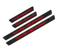 KLHYWEN 4 Piezas Película Protectora para Umbral de Puerta de Coche para Hyun-dai I30, Pegatina de Decoración para Estribos de Fibra de Carbono de contra Arañazos,Red