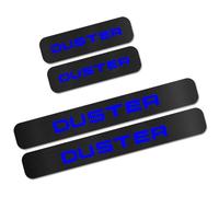 KLHYWEN 4 Piezas Película Protectora para Umbral de Puerta de Coche para REN-Ault Dacia Duster, Pegatina de Decoración para Estribos de Fibra de Carbono de contra Arañazos,Blue