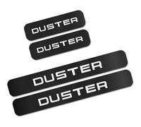 KLHYWEN 4 Piezas Película Protectora para Umbral de Puerta de Coche para REN-Ault Dacia Duster, Pegatina de Decoración para Estribos de Fibra de Carbono de contra Arañazos,White