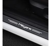 KLHYWEN Pegatinas Protective de Umbral de Puerta, para REN-Ault Megane 2 3, 4 Piezas Antiarañ Desgaste Decorativo Accesorios Protector Pegatinas,White