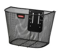 KLICK-FIX Fahrradkorb Festkorb mit Halter Vorne Cesta para Manillar Delantero, Unisex, Negro, 25 x 36 x 26 cm