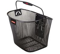 KLICKfix 0397KLIK Bolsa de bicicleta Uni basket, Feinma. Cesta negra para el manillar, 25 x 36 x 26 cm