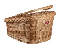KLICKfix 2128053610 - Cesta de Mimbre para Rueda Trasera (47 x 37 x 26 cm), Color Negro