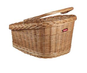 KLICKfix 2128053610 - Cesta de Mimbre para Rueda Trasera (47 x 37 x 26 cm), Color Negro