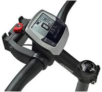 Klickfix Adaptador de manillar E con candado para bicicletas eléctricas con pantalla, universal - Apto para manillares con 22 - 26 mm y manillar extragrande de 31,8 mm de diámetro