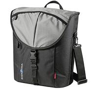 KlickFix Cita GTA - Bolsa para Bicicleta (16 x 30 x 35 cm), Color Negro y Plateado