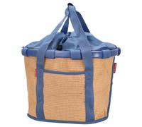 KLICKfix reisenthel Bikebasket 15 - Cesta de manillar 35 cm (raffia blue)
