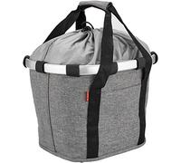 KLICKfix Unisex - Adult Twist Bicycle Basket, Silver, Plain