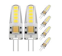 Klighten 6-Pack 3W G4 LED Bombillas, AC/DC 12V Bombillas de iluminación equivalente a 30W Halógena, Blanco Frío 6000K, No Regulable