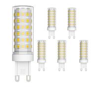 Klighten Bombilla LED G9 de 9W Equivalente a 70W Lampara Halógena, Blanco Natural 4000K, 700LM, No regulable, 360 Grados, Lámpara G9 para Iluminación del Hogar, Paquete de 6
