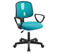 Klihome Silla Escritorio Infantil, Silla Estudio Giratoria, Turquesa