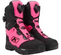 Klim Adrenaline Pro S GTX BOA Botas para motos de nieve, negro-rosa, tamaño 41 38 40 para Hombres