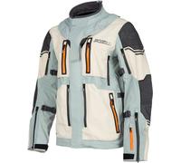 Klim Adventure Rally Gore-Tex Chaqueta Textil Moto Enduro, gris-verde-naranja, tamaño 2XL para Hombres
