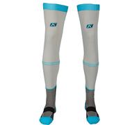 Klim Aggressor -1.0 Knee Brace Calcetines, gris/azul, Talla S