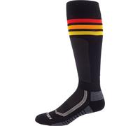 Klim Aggressor Vented Calcetines para deportes de motor, negro/rojo/naranja, Talla M