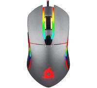 KLIM Aim Gaming Mouse RGB Gamer Mouse 7000 dpi - Ratón ergonómico RGB Chroma con Cable para diestros y Zurdos - ratón para Juegos PS4, portátil y PC de sobremesa + ratón óptico de precisión - Gris