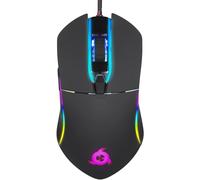KLIM Aim - Ratón Gaming con Cable + Diseñado para Todos los Tamaños de Manos + Ratón Gamer RGB Personalizable, Programable, 500 a 7000 dpi + Agarre Ambidiestro + Compatible con PC y PS4 (Negro)