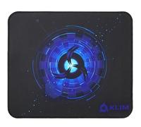 KLIM - Alfombrilla de ratón M - Superficie Amplia - Alfombrilla de ratón Gaming Grande - Base de Goma Antideslizante - Superficie con Textura de Alta precisión - 320 x 270 x 4 mm - Azul
