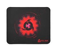 KLIM - Alfombrilla de ratón M - Superficie Amplia - Alfombrilla de ratón Gaming Grande - Base de Goma Antideslizante - Superficie con Textura de Alta precisión - 320 x 270 x 4 mm - Rojo