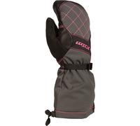 Klim Allure 2022 Mitones para motos de nieve para damas, gris/negro/rosa, Talla 2XL