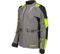 Klim Altitude 2023 Chaqueta textil de motocicleta, gris/negro/amarillo, Talla S