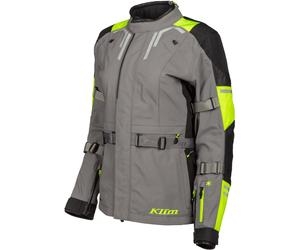 Klim Altitude 2023 Chaqueta textil de motocicleta, gris/negro/amarillo, Talla S