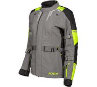 Klim Altitude 2023 Chaqueta textil de motocicleta, negro-gris-amarillo, tamaño S para Mujer