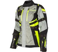 Klim Artemis 2023 Chaqueta textil de motocicleta, negro/gris/neón, Talla S