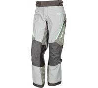Klim Artemis 2023 Pantalones textiles de motocicleta para damas, Gris claro/gris oscuro, Talla 6