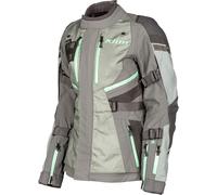 Klim Artemis 2023 Chaqueta textil de motocicleta, gris-plata, tamaño S para Mujer