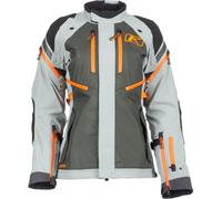 Klim Artemis Rogue Gore-Tex Chaqueta textil para moto para mujeres, gris/naranja, Talla S
