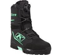 Klim Aurora GTX BOA 2023 Botas de moto de nieve para mujer, negro/verde, Talla 9