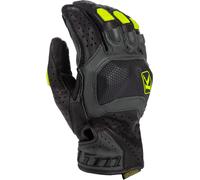 Klim Badlands Aero Pro Short 2024 Guantes de moto, negro-amarillo, tamaño S para Hombres