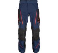 Klim Badlands Pro, Pantalones textiles Gore-Tex Corta 34 male Dark Bkue/Negro/Rojo