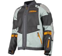 Klim Baja S4 2025 Enduro Mesh Chaqueta Textil Moto, gris-verde-naranja, tamaño XL para Hombres