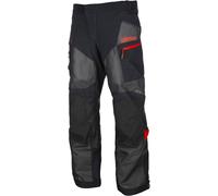 Klim Baja S4, pantalones textiles Larga 34 male Negro/Gris Oscuro/Rojo