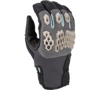 Klim Baja S4 2025 perforated Mesh Leather/Textile Enduro Motorcycle Gloves Guantes de moto de enduro de malla perforada, Gris oscuro/negro, Talla L