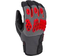 Klim Baja S4 2025 perforated Mesh Leather/Textile Enduro Motorcycle Gloves Guantes de moto de enduro de malla perforada, negro/rojo, Talla XL